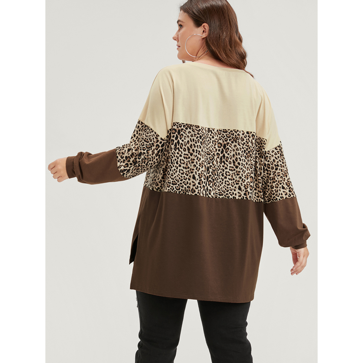 Plus Size Leopard Colorblock Contrast Split Hem Sweatshirt Women Multicolor Casual Patchwork Round Neck Dailywear Sweatshirts BloomChic
Plus Size Leopard Colorblock Contrast Split Hem Sweatshirt Women Multicolor Casual Patchwork Round Neck Dailywear Sweatshirts BloomChic