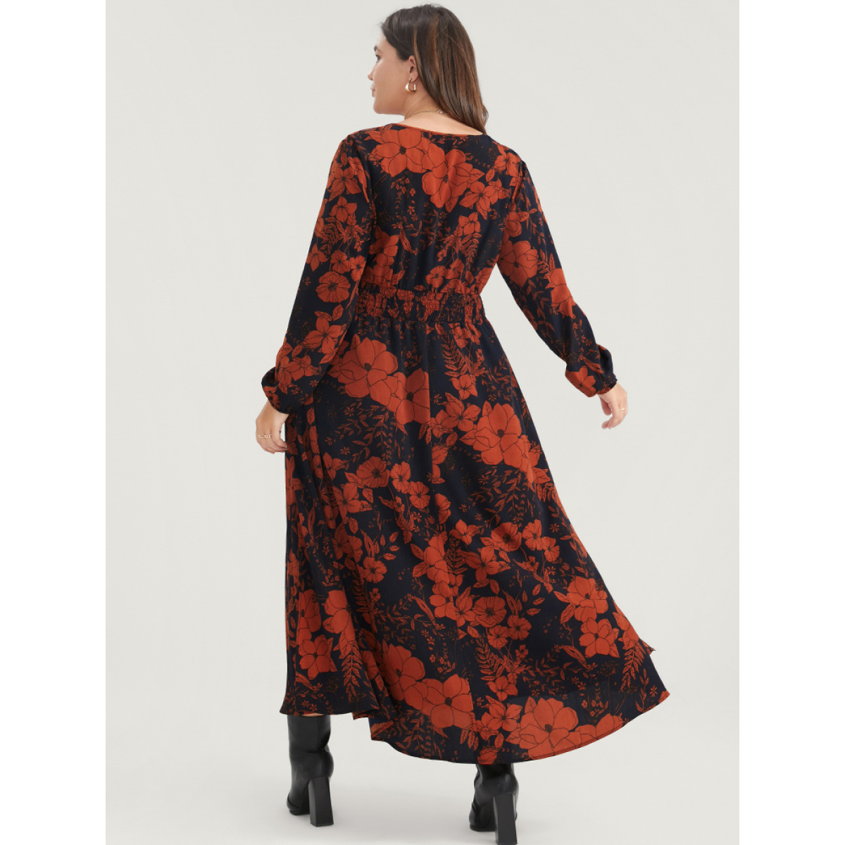 Plus Size Floral Print Pocket Wrap Lantern Sleeve Split Hem Dress Navy Women Elegant Pocket V-neck Long Sleeve Curvy Midi Dress BloomChic
Plus Size Floral Print Pocket Wrap Lantern Sleeve Split Hem Dress Navy Women Elegant Pocket V-neck Long Sleeve Curvy Midi Dress BloomChic