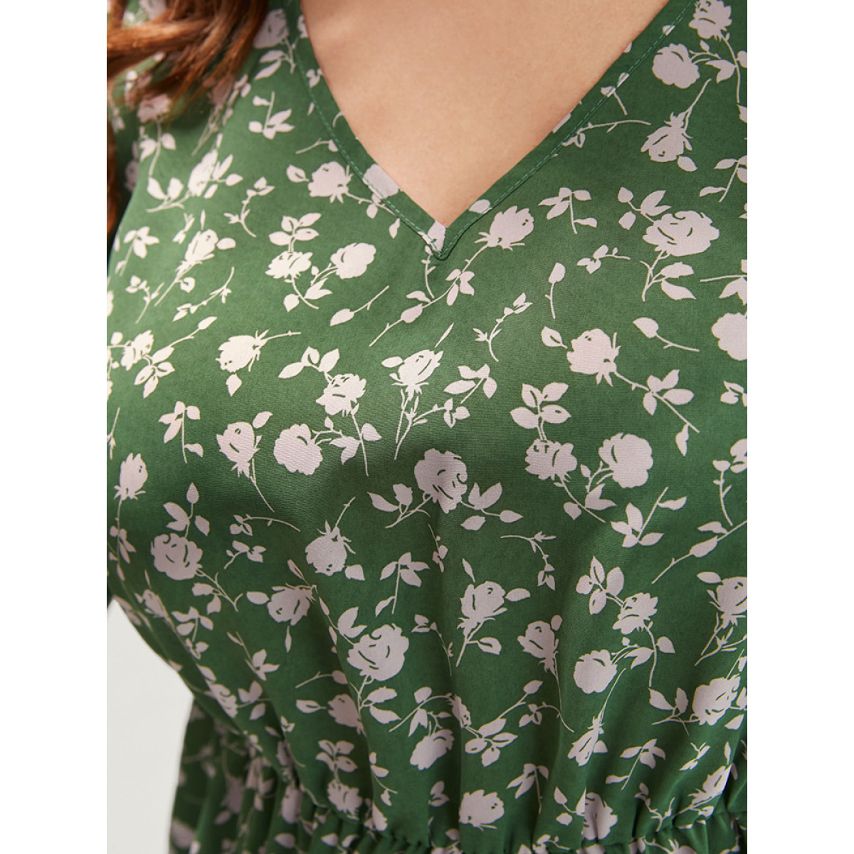 Plus Size Green Ditsy Floral V Neck Lantern Sleeve Blouse Women Elegant Long Sleeve V-neck Dailywear Blouses BloomChic
Plus Size Green Ditsy Floral V Neck Lantern Sleeve Blouse Women Elegant Long Sleeve V-neck Dailywear Blouses BloomChic