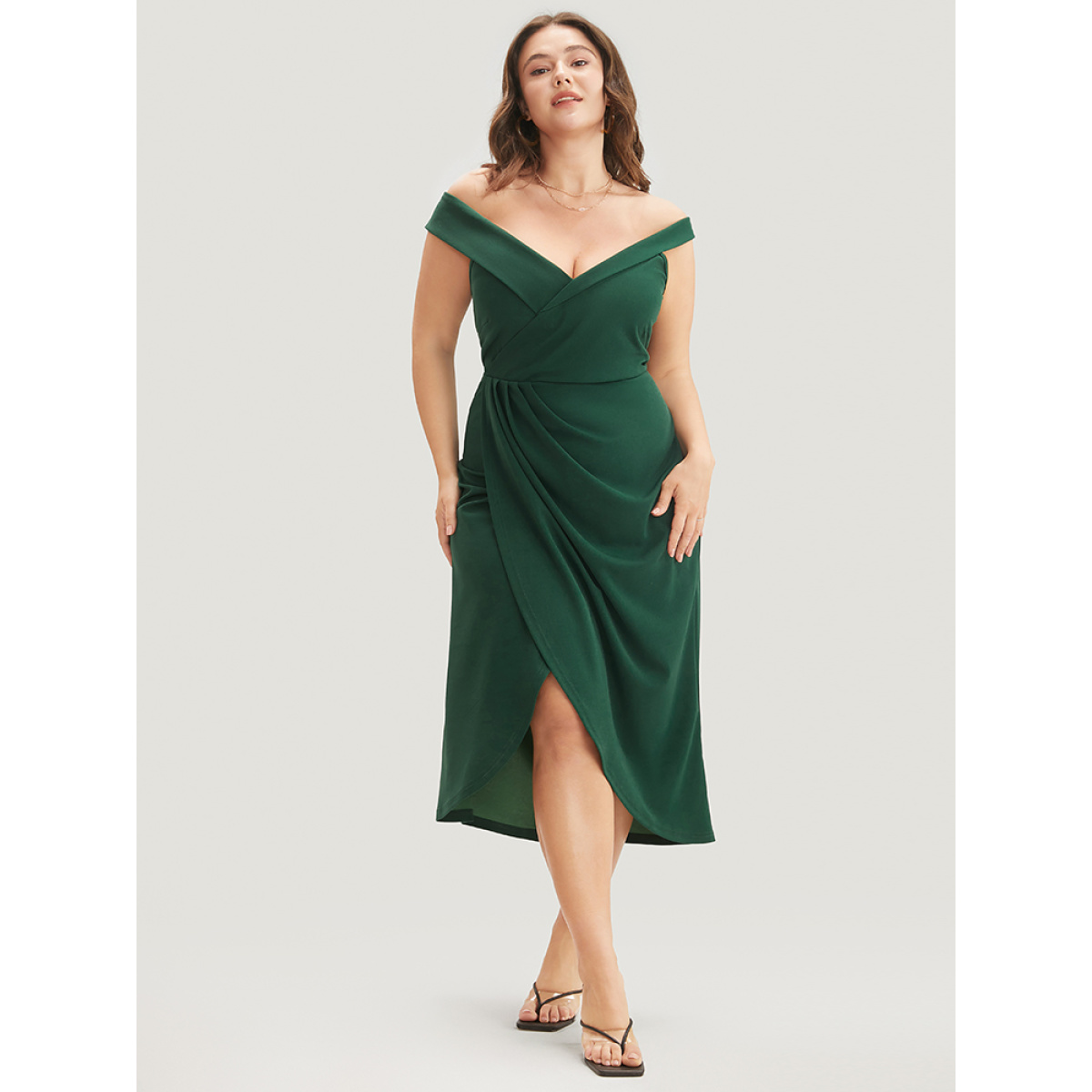 Ripple Plain Glamour Plus Size Women Dress Bodycon Sleeveless Cap Sleeve Off Shoulder Party Midi Dress Dresses BloomChic, Darkgreen
Ripple Plain Glamour Plus Size Women Dress Bodycon Sleeveless Cap Sleeve Off Shoulder Party Midi Dress Dresses BloomChic, Darkgreen