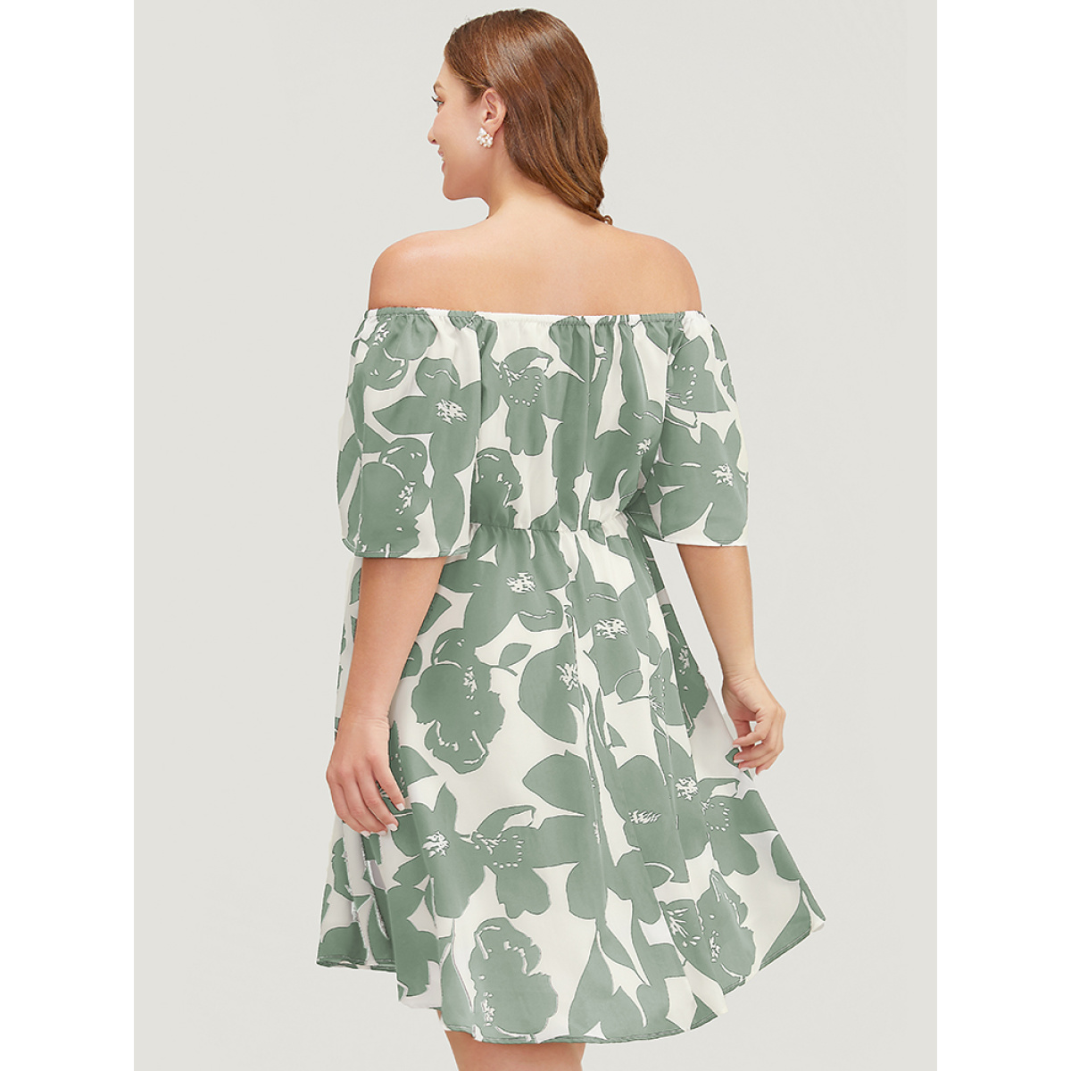 Plus Size Floral Ruffle Sleeve Pocket Off Shoulder Dress LightGreen Women Elegant Pocket One-shoulder neck Short sleeve Curvy Knee Dress BloomChic
Plus Size Floral Ruffle Sleeve Pocket Off Shoulder Dress LightGreen Women Elegant Pocket One-shoulder neck Short sleeve Curvy Knee Dress BloomChic
