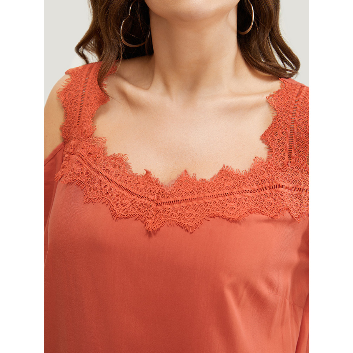 Plus Size Solid Contrast Lace Pocket Cold Shoulder Midi Dress Coral Women Casual Lace Cold Shoulder Short sleeve Curvy Midi Dress BloomChic
Plus Size Solid Contrast Lace Pocket Cold Shoulder Midi Dress Coral Women Casual Lace Cold Shoulder Short sleeve Curvy Midi Dress BloomChic
