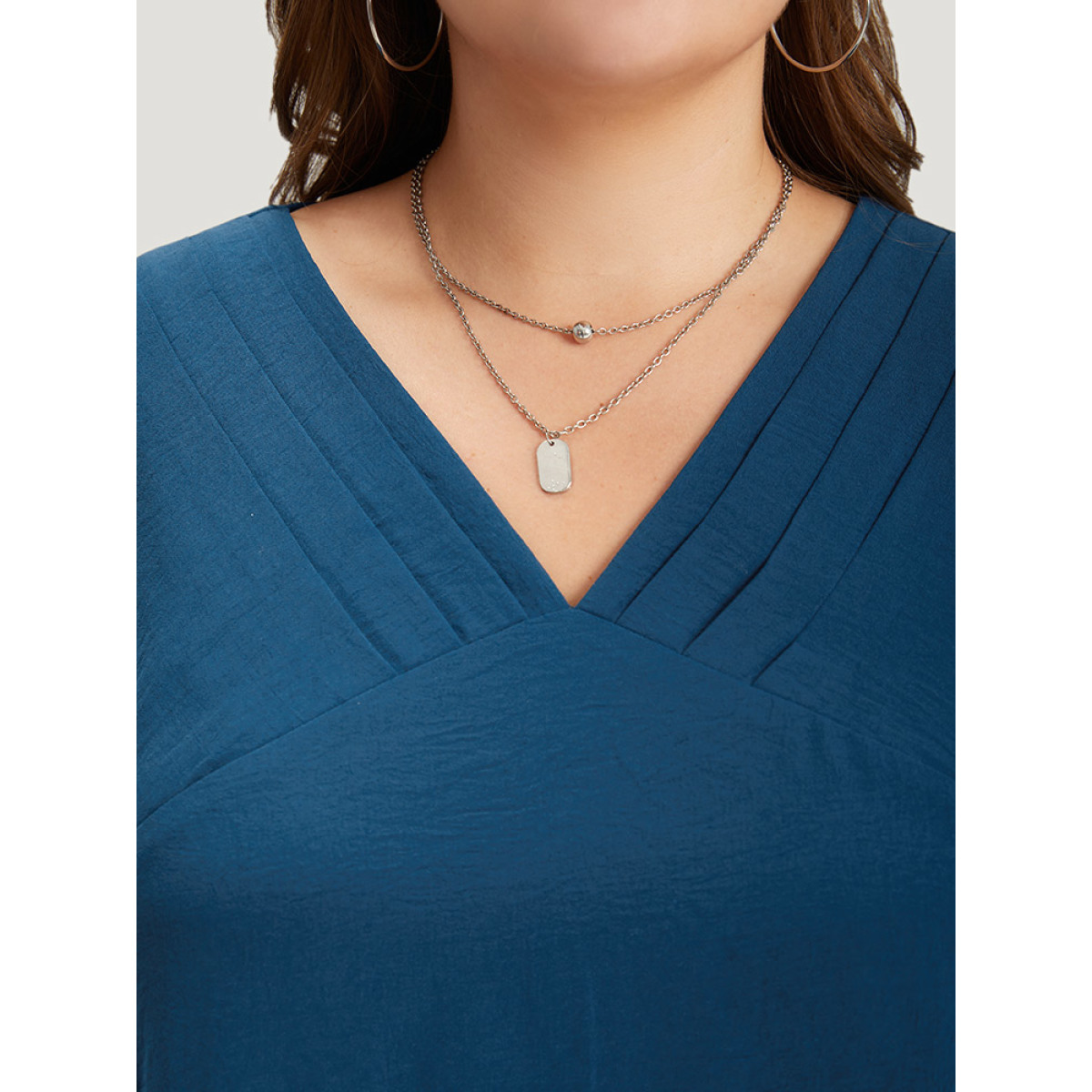 Plus Size Aegean Solid Pleated V Neck Blouse Women Office Short sleeve V-neck Dailywear Blouses BloomChic
Plus Size Aegean Solid Pleated V Neck Blouse Women Office Short sleeve V-neck Dailywear Blouses BloomChic