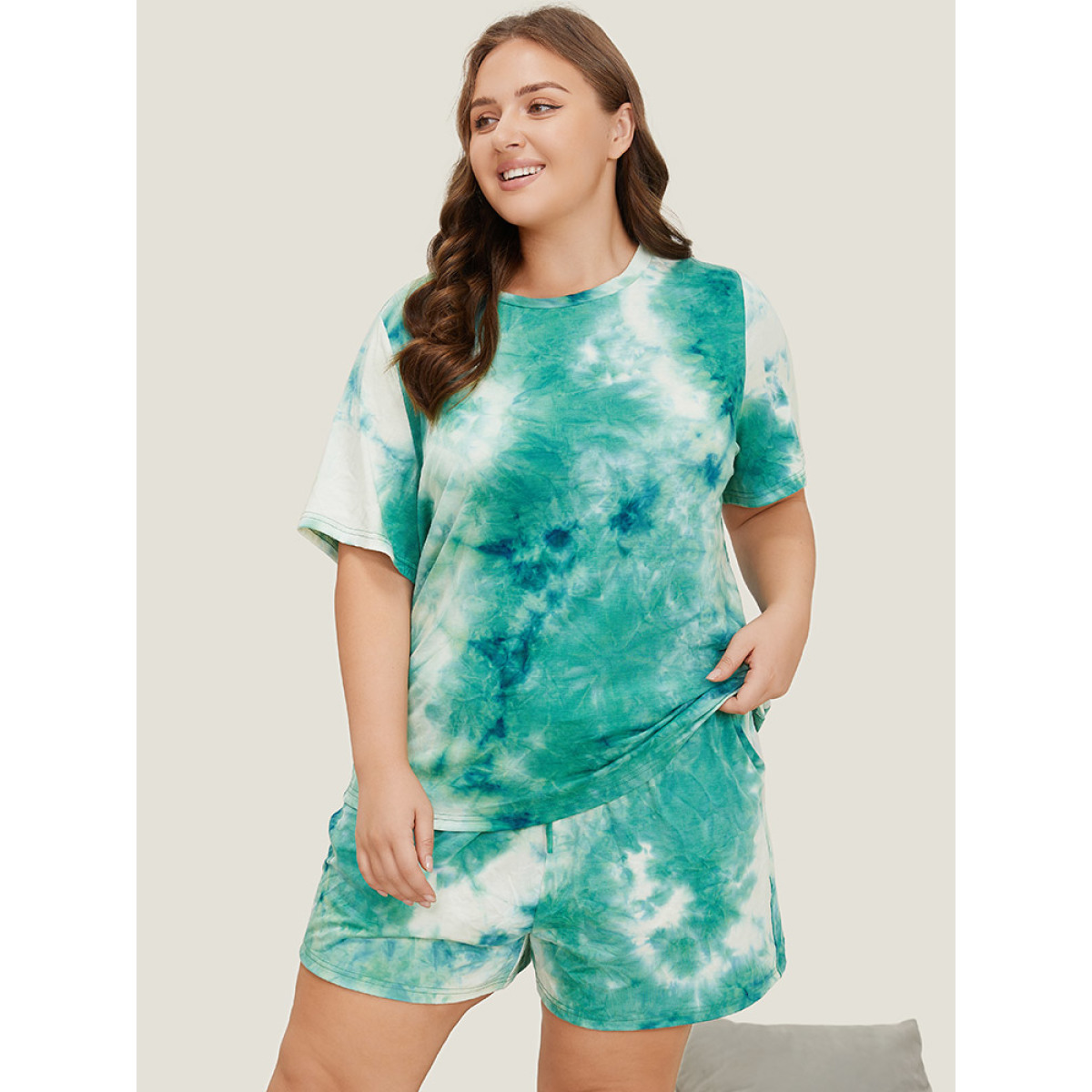 Plus Size Tie Dye Crew Neck Sleep Top Multicolor Tie Dye Short sleeve Round Neck Casual Bloomchic
Plus Size Tie Dye Crew Neck Sleep Top Multicolor Tie Dye Short sleeve Round Neck Casual Bloomchic