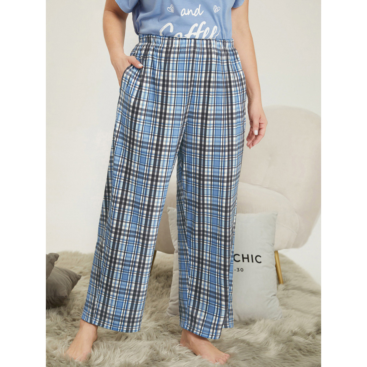 Plus Size Plaid Pocket Elastic Waist Sleep Pants Stone Pocket Casual Dailywear Plaid Sleep Bottoms Bloomchic
Plus Size Plaid Pocket Elastic Waist Sleep Pants Stone Pocket Casual Dailywear Plaid Sleep Bottoms Bloomchic
