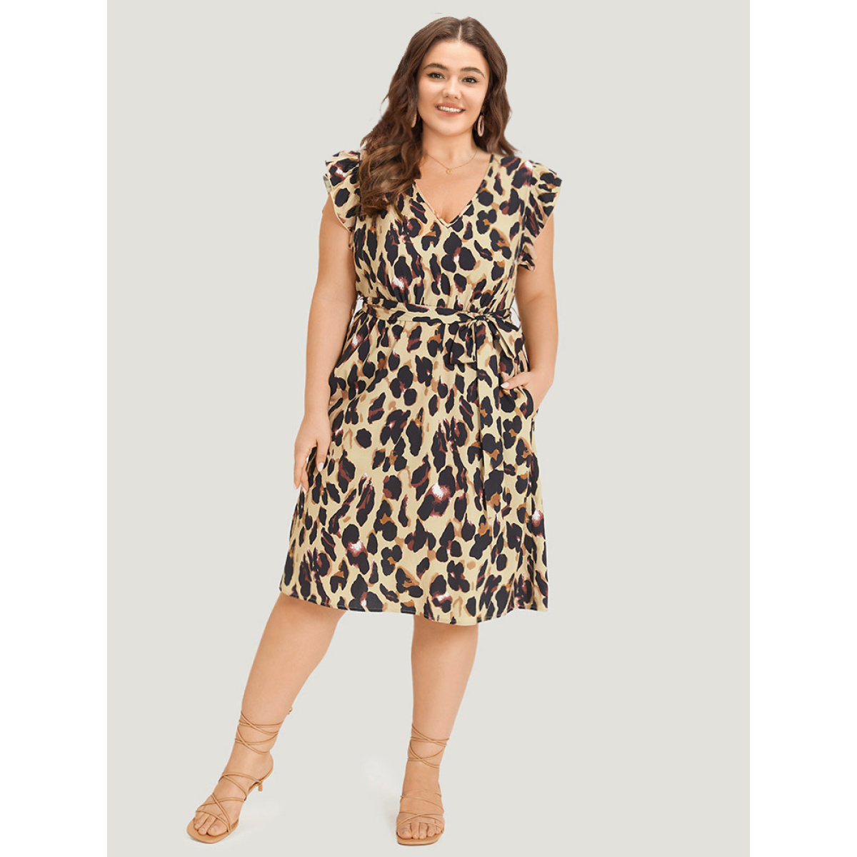 Plus Size Leopard Print Belted V Neck Ruffle Cap Sleeve Dress Leopard Women Belted V-neck Cap Sleeve Curvy Knee Dress BloomChic
Plus Size Leopard Print Belted V Neck Ruffle Cap Sleeve Dress Leopard Women Belted V-neck Cap Sleeve Curvy Knee Dress BloomChic