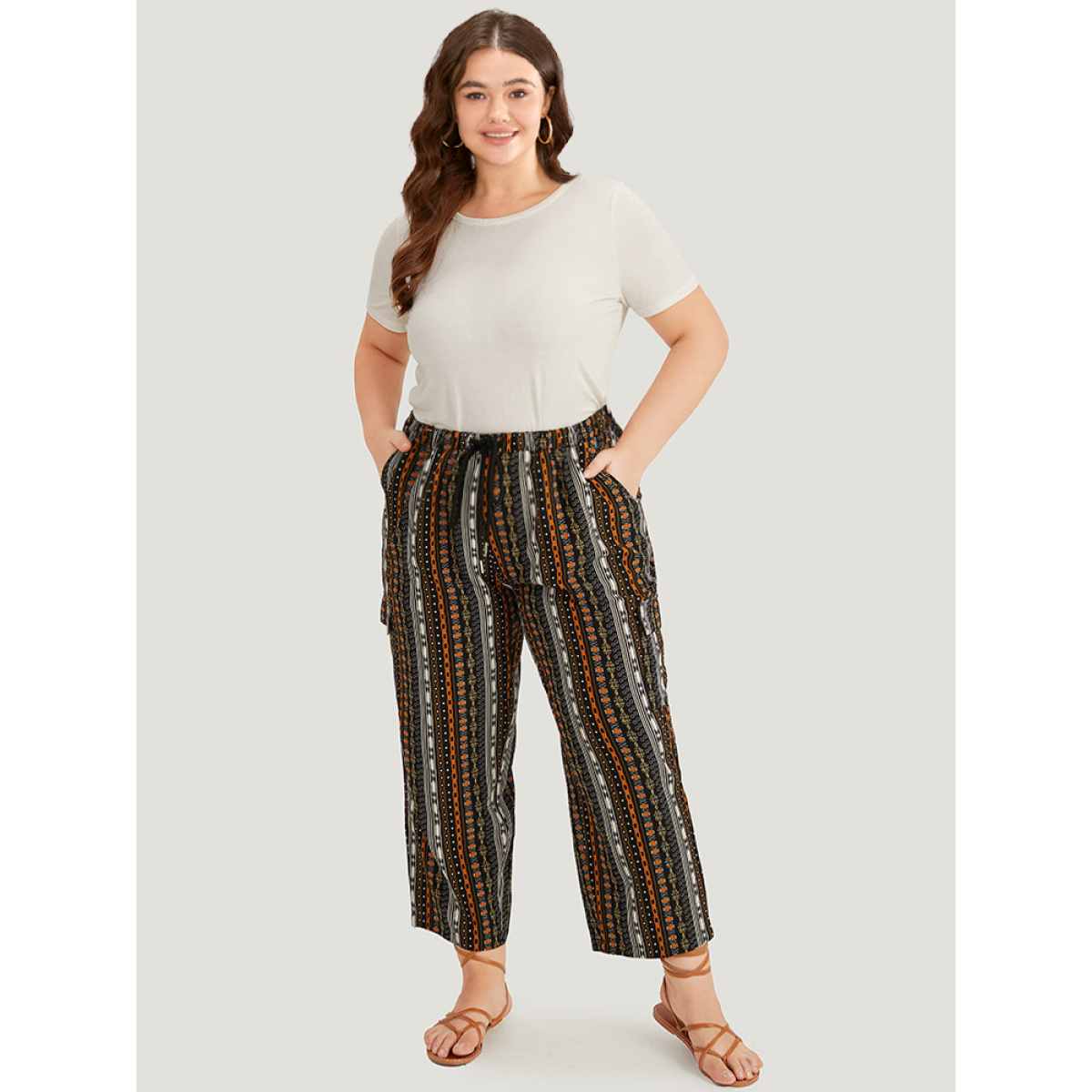 Plus Size Boho Print Pocket Drawstring Elastic Waist Pants Women Black Casual Straight Leg High Rise Dailywear Pants BloomChic
Plus Size Boho Print Pocket Drawstring Elastic Waist Pants Women Black Casual Straight Leg High Rise Dailywear Pants BloomChic