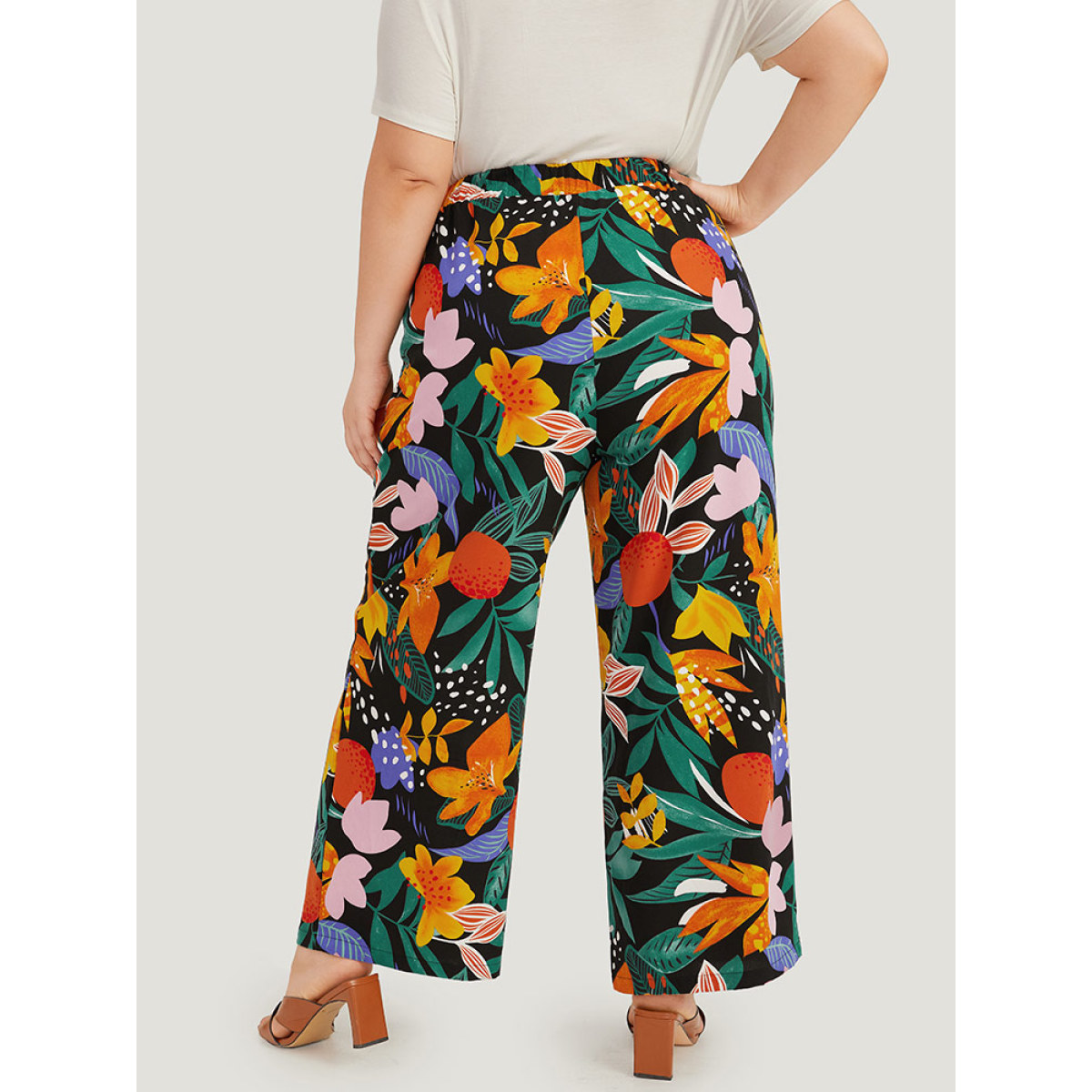 Plus Size Floral Print Pocket Elastic Waist Loose Pants Women Black Elegant Straight Leg High Rise Dailywear Pants BloomChic
Plus Size Floral Print Pocket Elastic Waist Loose Pants Women Black Elegant Straight Leg High Rise Dailywear Pants BloomChic