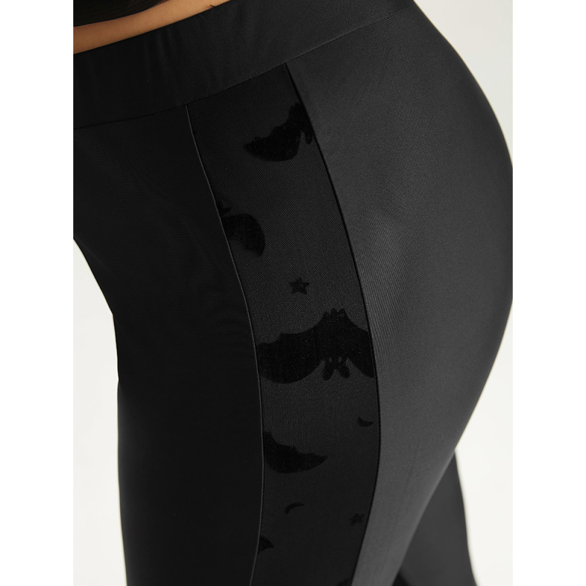 Plus Size Halloween Plain Texture Patchwork Elastic Waist Skinny Leggings Women Black Elegant High stretch Skinny High Rise Festival-Halloween Leggings BloomChic
Plus Size Halloween Plain Texture Patchwork Elastic Waist Skinny Leggings Women Black Elegant High stretch Skinny High Rise Festival-Halloween Leggings BloomChic