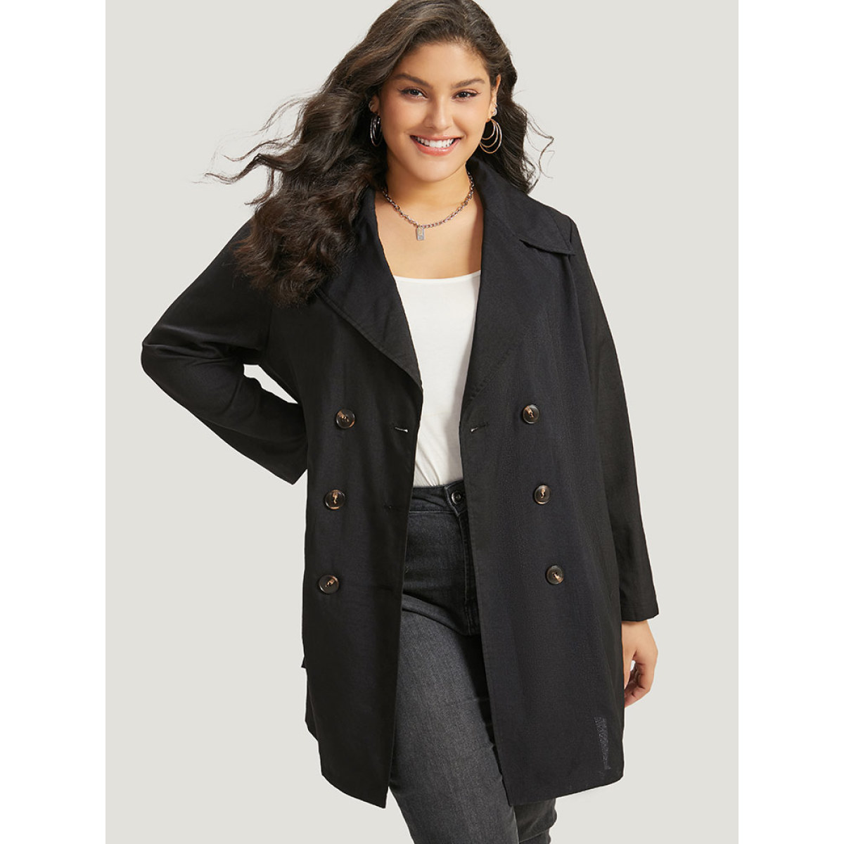 Plus Size Halloween Solid Lapel Collar Double Breasted Pocket Coat Women Black Casual Plain Ladies Everyday Winter Coats BloomChic
Plus Size Halloween Solid Lapel Collar Double Breasted Pocket Coat Women Black Casual Plain Ladies Everyday Winter Coats BloomChic