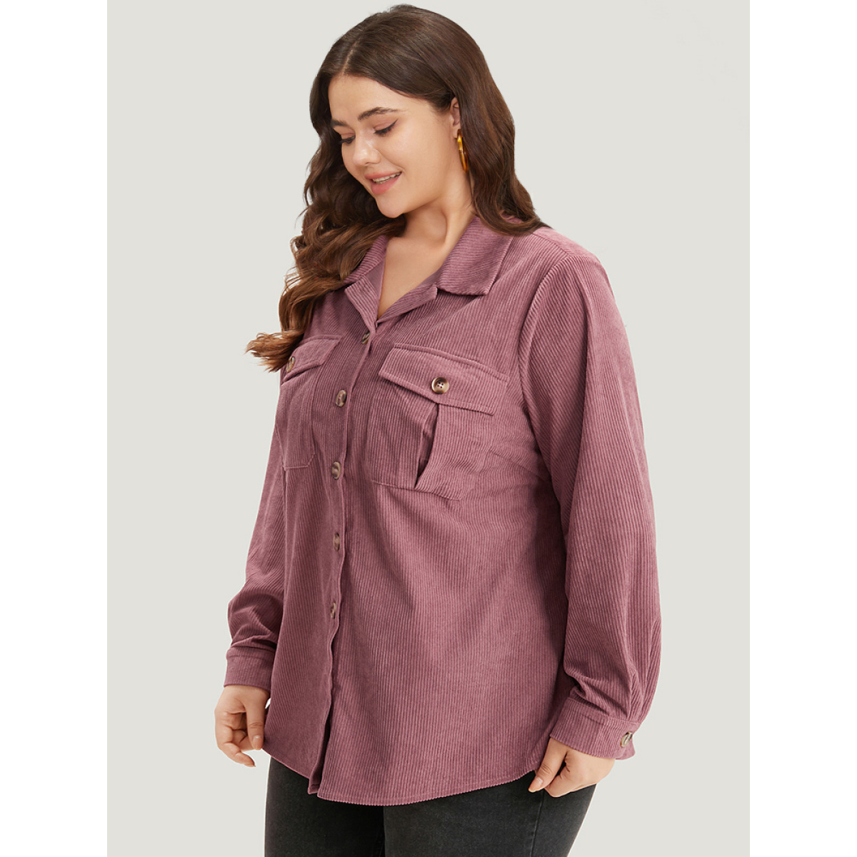 Plus Size Plain Texture Pocket Button Through Shirt Collar Coat Women DustyPink Casual Texture Ladies Dailywear Winter Coats BloomChic
Plus Size Plain Texture Pocket Button Through Shirt Collar Coat Women DustyPink Casual Texture Ladies Dailywear Winter Coats BloomChic