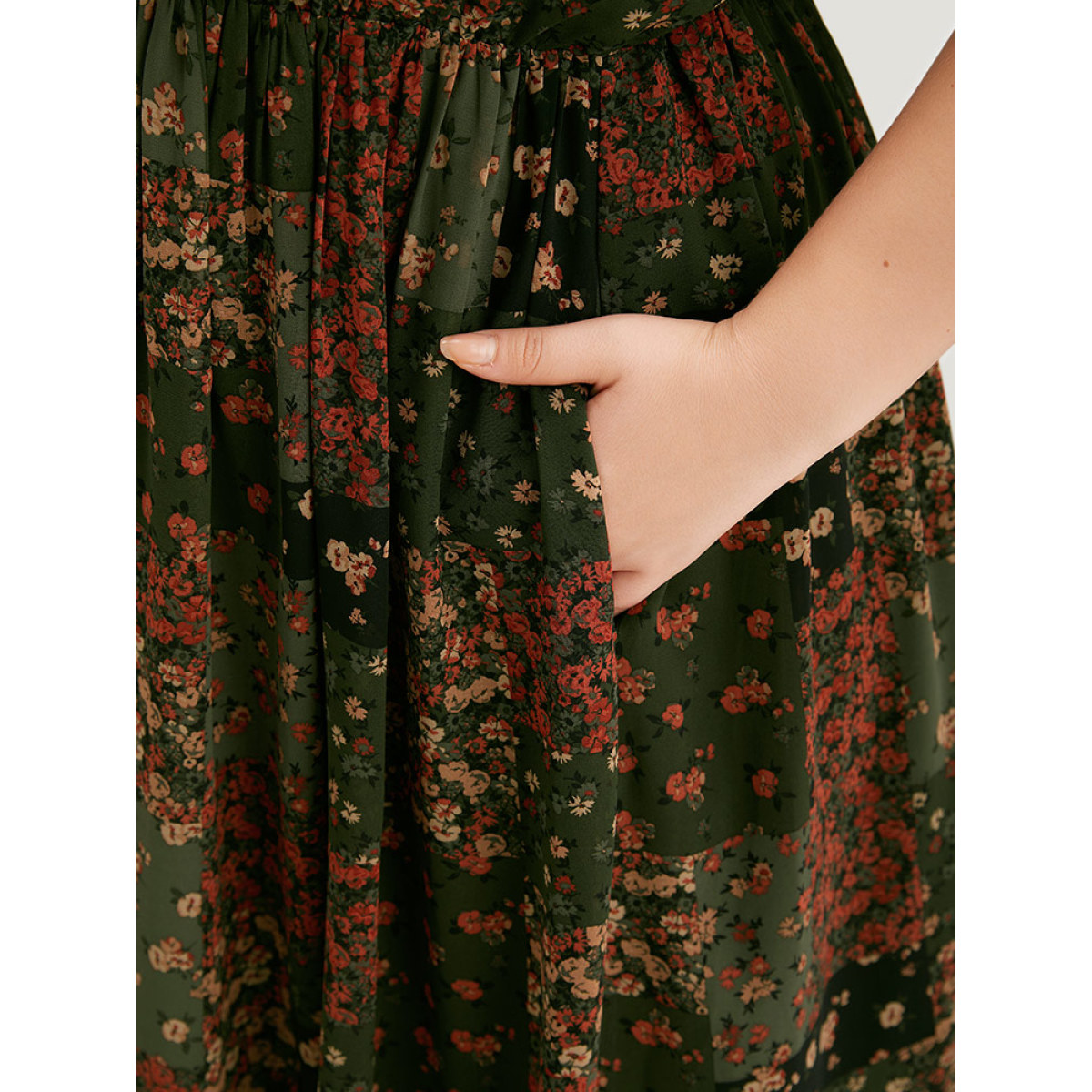 Plus Size Floral Print Pocket Contrast Tank Dress ArmyGreen Women Vacation Printed V-neck Sleeveless Curvy Midi Dress BloomChic
Plus Size Floral Print Pocket Contrast Tank Dress ArmyGreen Women Vacation Printed V-neck Sleeveless Curvy Midi Dress BloomChic