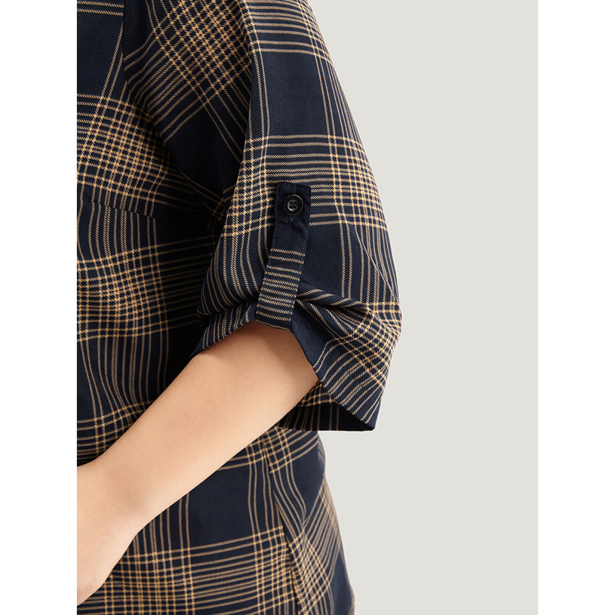 Plus Size Indigo Plaid Button Through Roll Tab Sleeve Blouse Women Office Half Sleeve V-neck Work Blouses BloomChic
Plus Size Indigo Plaid Button Through Roll Tab Sleeve Blouse Women Office Half Sleeve V-neck Work Blouses BloomChic