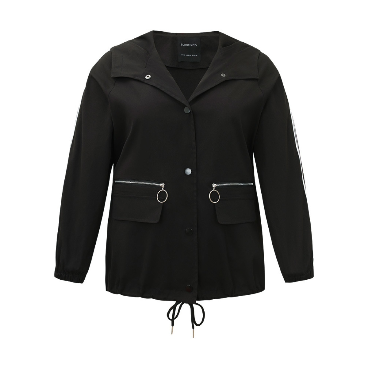 Plus Size Halloween Contrast Trim Zipper Drawstring Button Up Coat Women Black Casual Elastic cuffs Ladies Dailywear Winter Coats BloomChic
Plus Size Halloween Contrast Trim Zipper Drawstring Button Up Coat Women Black Casual Elastic cuffs Ladies Dailywear Winter Coats BloomChic