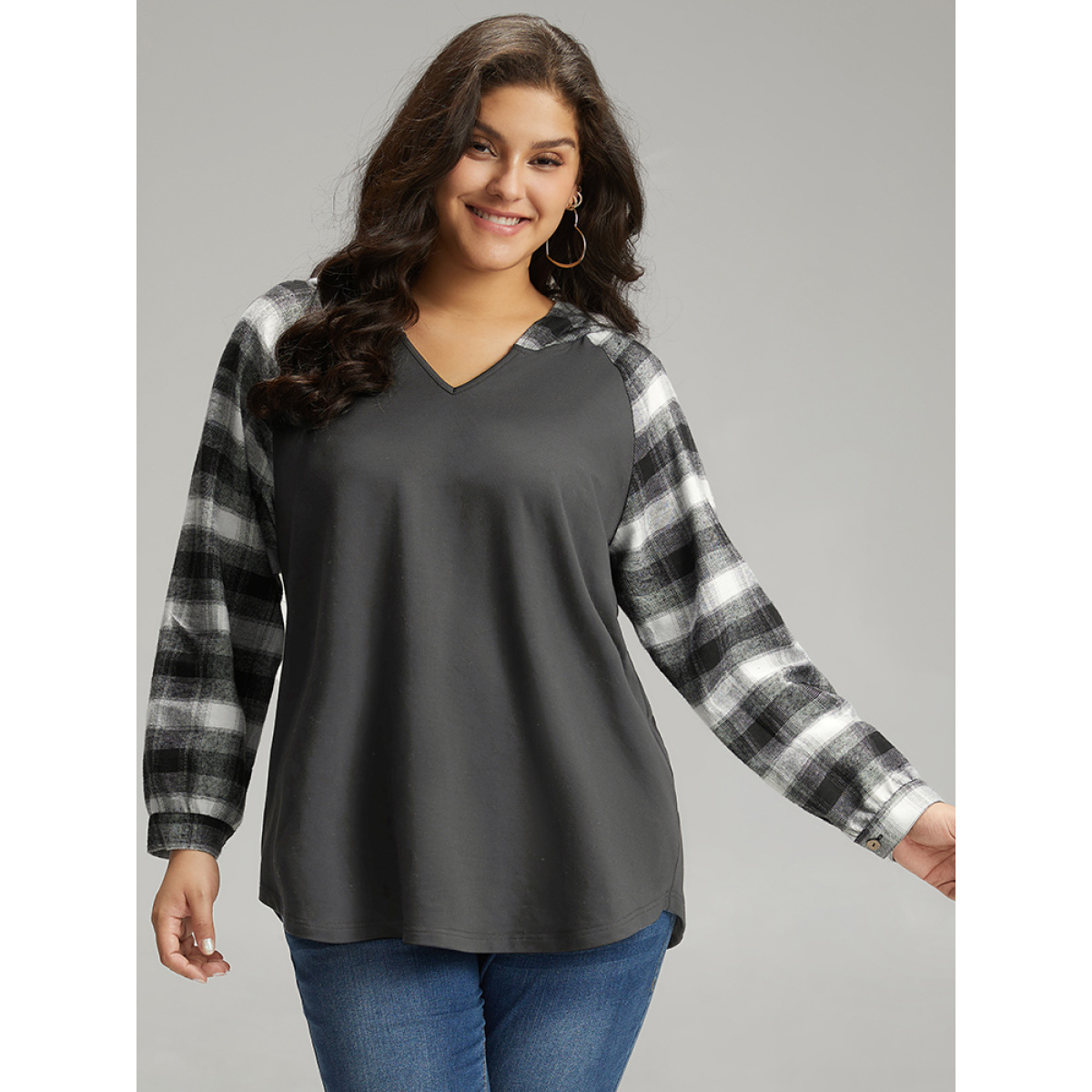 Plus Size Plaid Print Hooded Patchwork Sweatshirt Women Gray Casual Patchwork Hooded Everyday Sweatshirts BloomChic
Plus Size Plaid Print Hooded Patchwork Sweatshirt Women Gray Casual Patchwork Hooded Everyday Sweatshirts BloomChic
