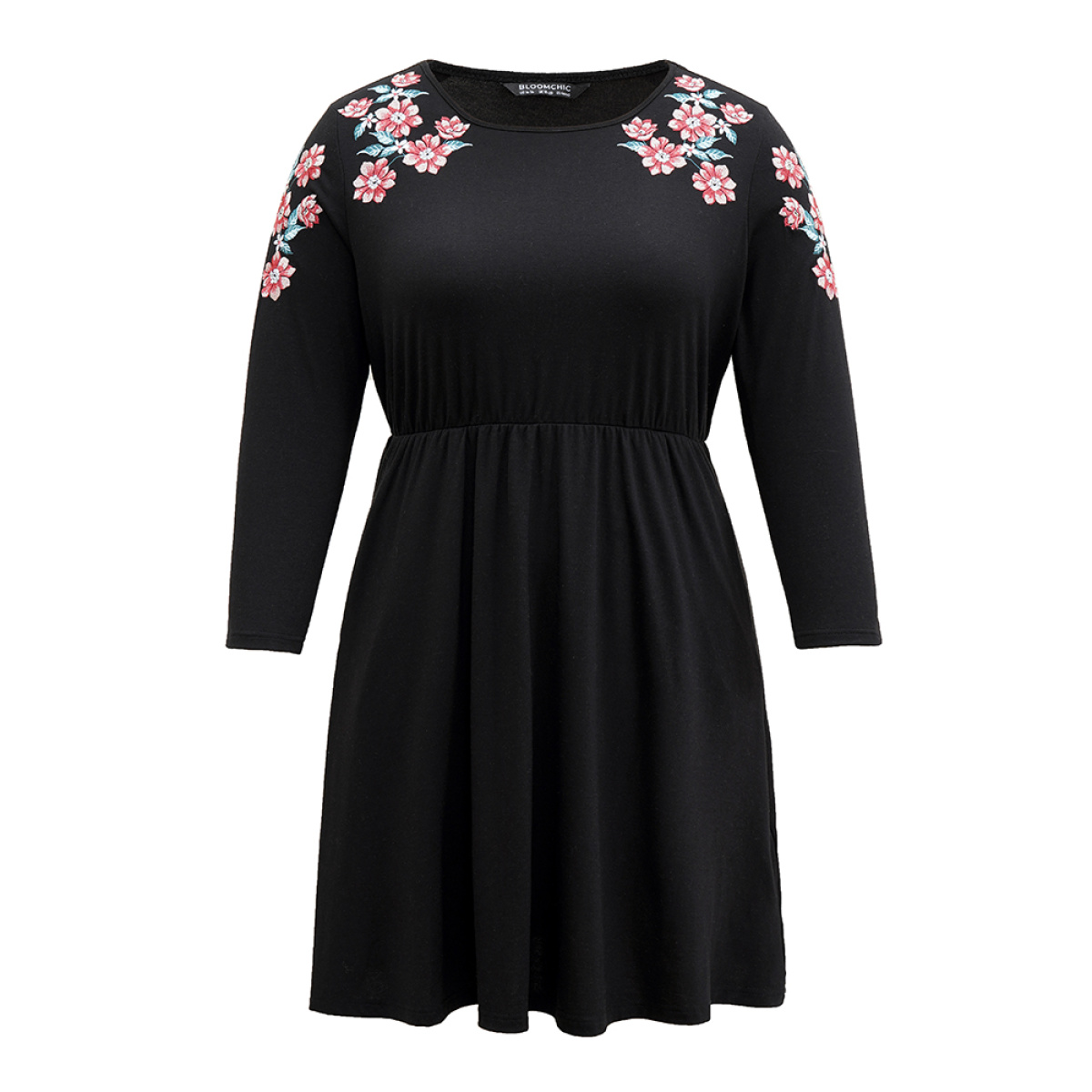 Plus Size Supersoft Essentials Floral Embroidered Pocket Dress Black Women Casual Printed Round Neck Long Sleeve Curvy Knee Dress BloomChic
Plus Size Supersoft Essentials Floral Embroidered Pocket Dress Black Women Casual Printed Round Neck Long Sleeve Curvy Knee Dress BloomChic