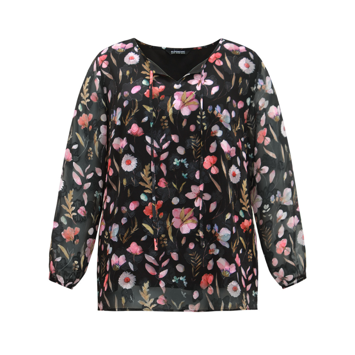 Plus Size BlackFlower Floral Print Chiffon Knot Neck Lantern Sleeve Blouse Women Elegant Long Sleeve Tie Neck Dailywear Blouses BloomChic
Plus Size BlackFlower Floral Print Chiffon Knot Neck Lantern Sleeve Blouse Women Elegant Long Sleeve Tie Neck Dailywear Blouses BloomChic