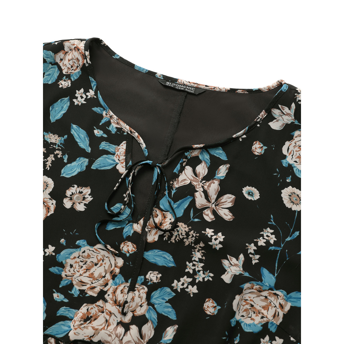 Plus Size BlackFlower Chiffon Floral Print Ties Flutter Trim Blouse Women Elegant Long Sleeve Tie Neck Work Blouses BloomChic
Plus Size BlackFlower Chiffon Floral Print Ties Flutter Trim Blouse Women Elegant Long Sleeve Tie Neck Work Blouses BloomChic