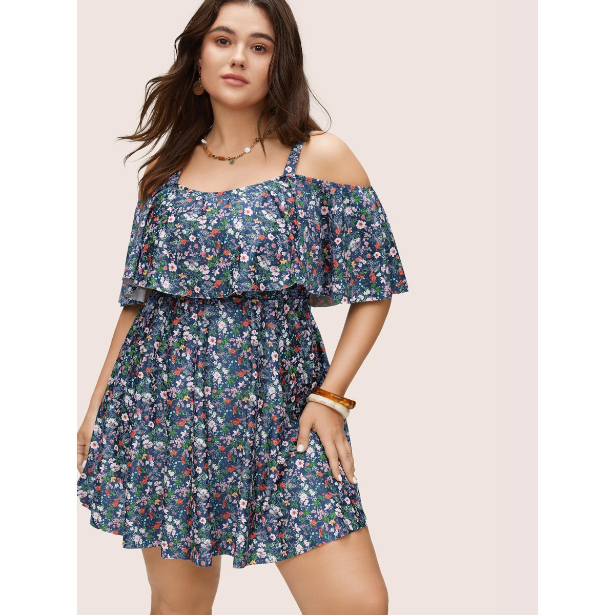 Plus Size Ditsy Floral Ruffles Cold Shoulder Swim Dress Women's Swimwear Indigo Beach Bodycon One-shoulder neck High stretch Curve Swim Dresses BloomChic
Plus Size Ditsy Floral Ruffles Cold Shoulder Swim Dress Women's Swimwear Indigo Beach Bodycon One-shoulder neck High stretch Curve Swim Dresses BloomChic