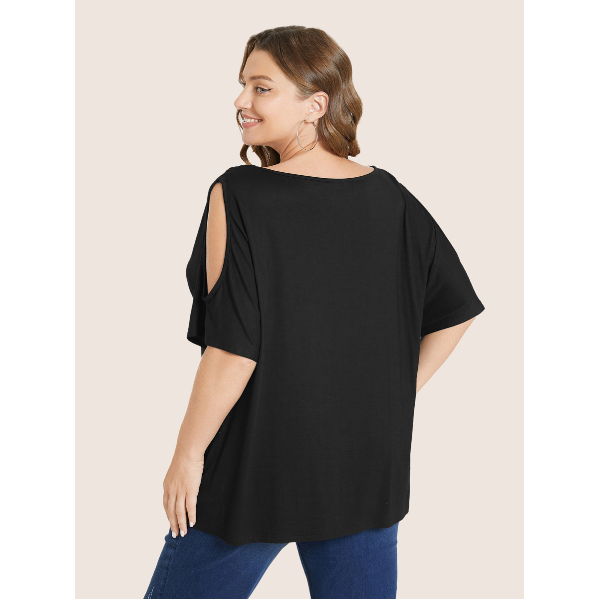 Plus Size Plain Cut Out V Neck T-shirt Black Women Elegant Cut-Out Plain V-neck Everyday T-shirts BloomChic
Plus Size Plain Cut Out V Neck T-shirt Black Women Elegant Cut-Out Plain V-neck Everyday T-shirts BloomChic