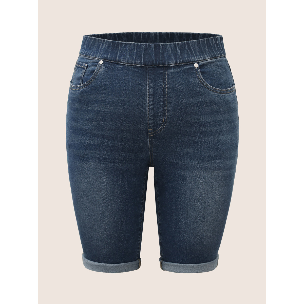 Plus Size Roll Hem Elastic Waist Dark Wash Denim Shorts Women Stone Roll Hem High stretch Everyday Slanted pocket Casual Denim Shorts BloomChic
Plus Size Roll Hem Elastic Waist Dark Wash Denim Shorts Women Stone Roll Hem High stretch Everyday Slanted pocket Casual Denim Shorts BloomChic