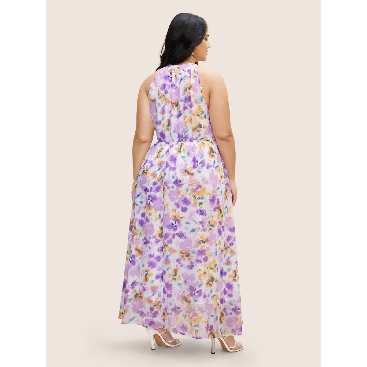 Plus Size Halter Neck Floral Pleated Pocket Dress Lavender Women Formal Shirt collar Sleeveless Curvy BloomChic
Plus Size Halter Neck Floral Pleated Pocket Dress Lavender Women Formal Shirt collar Sleeveless Curvy BloomChic