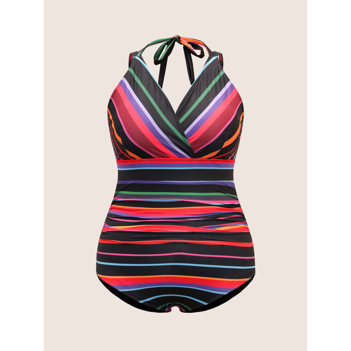 Plus Size Contrast Striped Tie Knot One Piece Swimsuit Women's Swimwear Multicolor Beach Tie knot Curve Bathing Suits High stretch One Pieces BloomChic
Plus Size Contrast Striped Tie Knot One Piece Swimsuit Women's Swimwear Multicolor Beach Tie knot Curve Bathing Suits High stretch One Pieces BloomChic