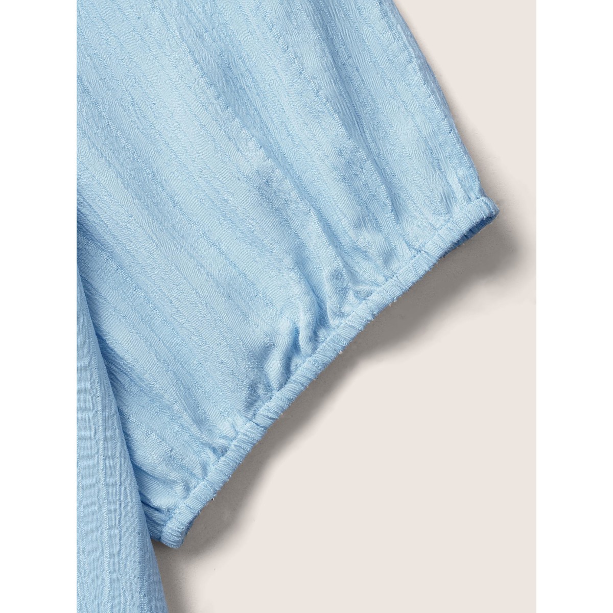 Plus Size LightBlue Plain Textured Woven Ribbon Keyhole Blouse Women Casual Short sleeve V-neck Everyday Blouses BloomChic
Plus Size LightBlue Plain Textured Woven Ribbon Keyhole Blouse Women Casual Short sleeve V-neck Everyday Blouses BloomChic