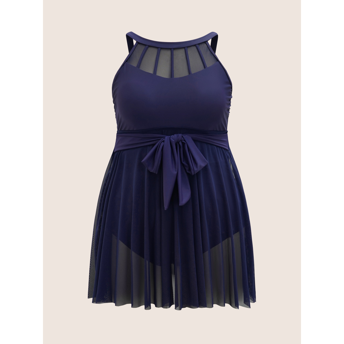 Plus Size Halter Neck Ties Mesh Patchwork Swim Dress Women's Swimwear Indigo Beach Bodycon Halter neck High stretch Curve Swim Dresses BloomChic
Plus Size Halter Neck Ties Mesh Patchwork Swim Dress Women's Swimwear Indigo Beach Bodycon Halter neck High stretch Curve Swim Dresses BloomChic