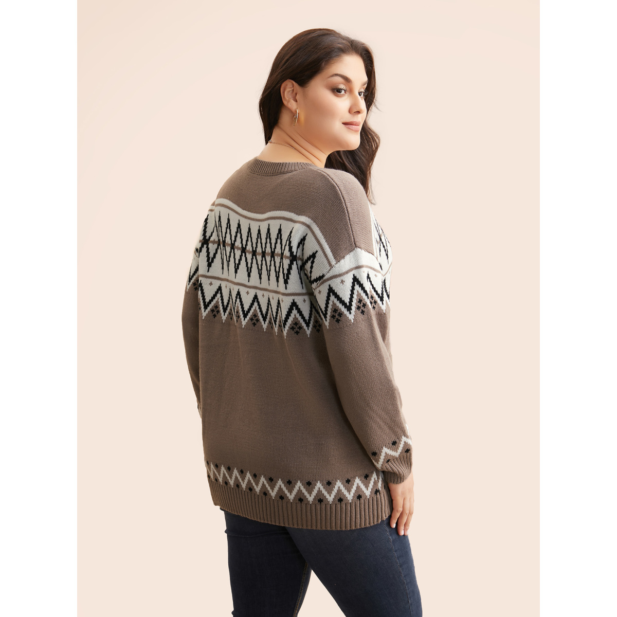 Plus Size Round Neck Geometric Drop Shoulder Cardigan Beige Women Casual Loose Long Sleeve Round Neck Everyday Pullovers BloomChic
Plus Size Round Neck Geometric Drop Shoulder Cardigan Beige Women Casual Loose Long Sleeve Round Neck Everyday Pullovers BloomChic