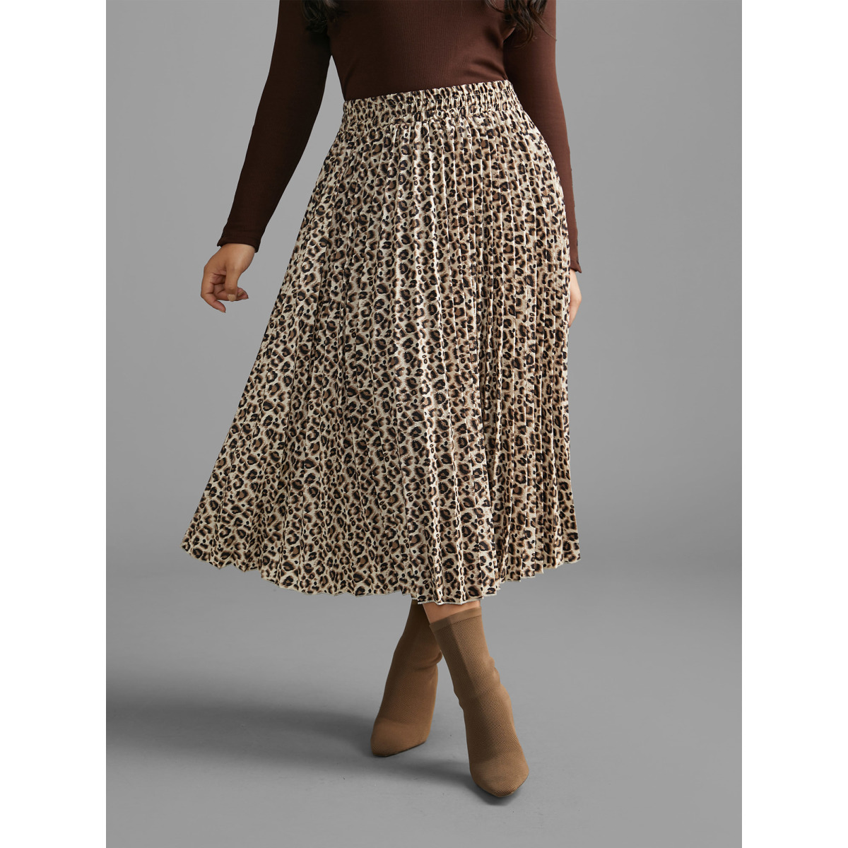 Plus Size Leopard Print Pleated Elastic Waist Skirt Women Leopard Elegant No stretch Everyday Skirts BloomChic
Plus Size Leopard Print Pleated Elastic Waist Skirt Women Leopard Elegant No stretch Everyday Skirts BloomChic