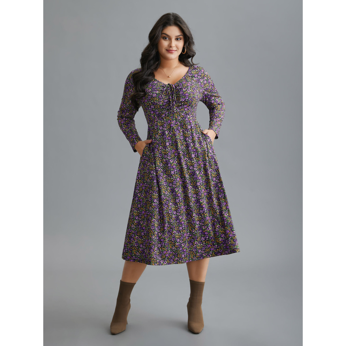 Plus Size Ditsy Floral Drawstring Midi Dress Deeppurple Women Casual Drawstring Knit Dresses Bloomchic
Plus Size Ditsy Floral Drawstring Midi Dress Deeppurple Women Casual Drawstring Knit Dresses Bloomchic