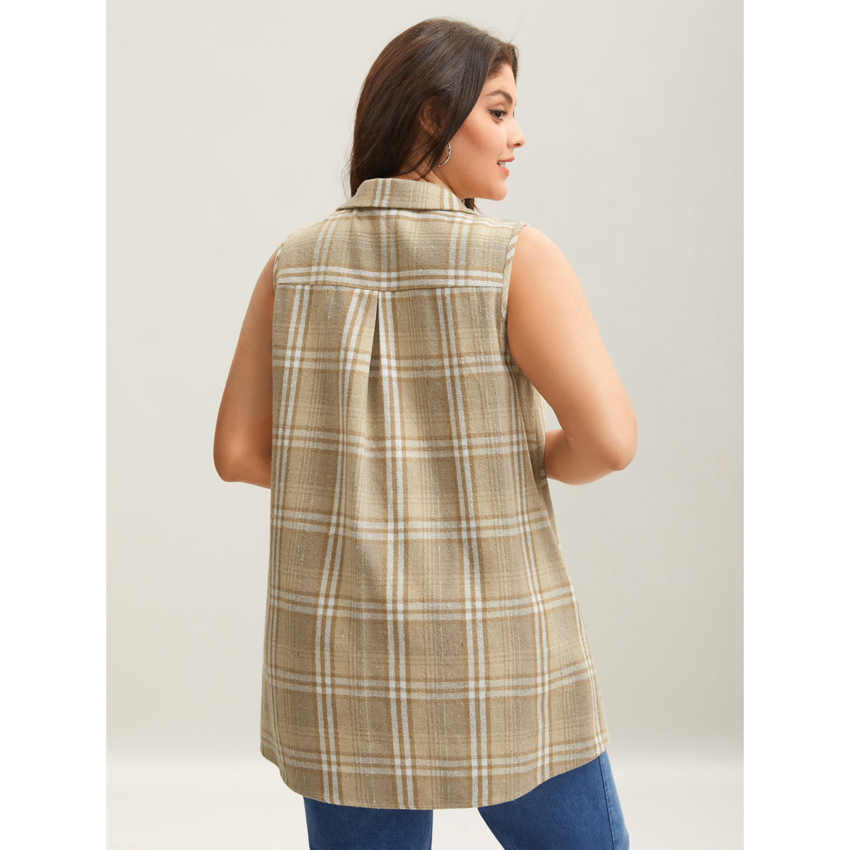 Plus Size Plaid Flap Detail Sleeveless Jacket Women LightBrown Button Side seam pocket Everyday Jackets BloomChic
Plus Size Plaid Flap Detail Sleeveless Jacket Women LightBrown Button Side seam pocket Everyday Jackets BloomChic