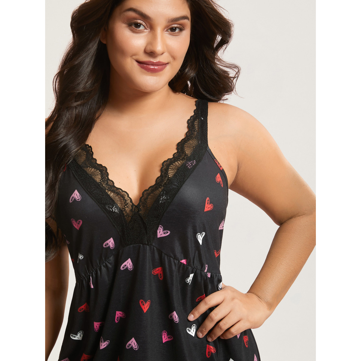Plus Size Multi-Color Lace Trim Stitch Lounge Dress Women Black Lounge Woven ribbon&lace trim Deep V-neck Loungewear BloomChic
Plus Size Multi-Color Lace Trim Stitch Lounge Dress Women Black Lounge Woven ribbon&lace trim Deep V-neck Loungewear BloomChic
