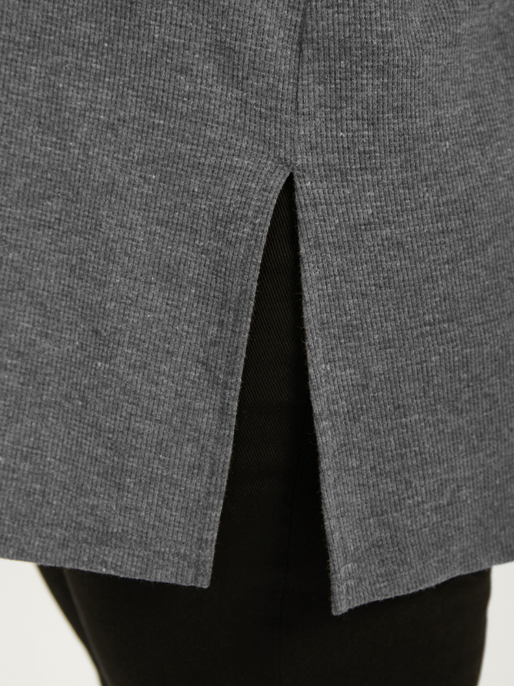 Plus Size Women Dailywear Plain Regular Regular Sleeve Long Sleeve Hooded Casual Sweatshirts BloomChic 