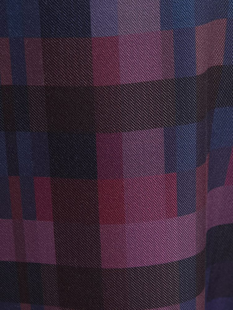 Plus Size Plaid Contrast Elastic Waist Pocket Skirt Women Multicolor Elegant Elastic Waist Loose No stretch Pocket Dailywear Skirts BloomChic 30/6X 