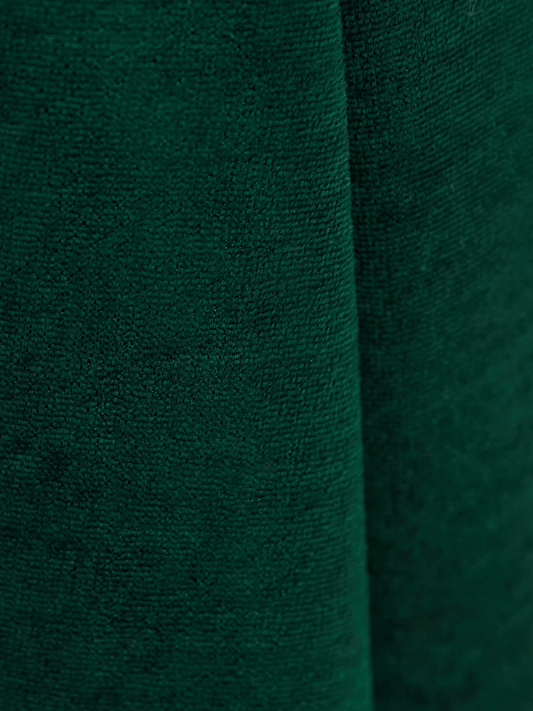 Plus Size Solid Lace Trim Pocket Velvet Spaghetti Strap Dress Women DarkGreen Elegant Plain Elastic Waist Spaghetti Strap Pocket Loungewear BloomChic 10/M 
