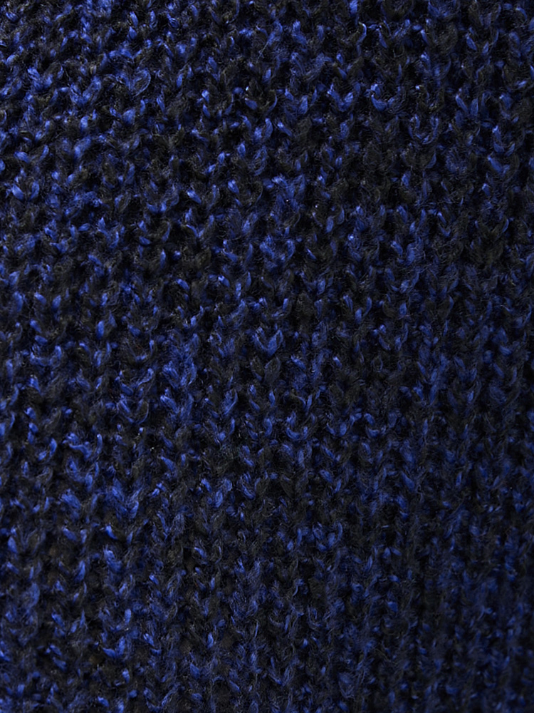 

Plus Size Solid Pointelle Knit V Neck Split Hem Heather Knit Top DarkBlue Women Casual Loose Long Sleeve V-neck Dailywear Pullovers BloomChic