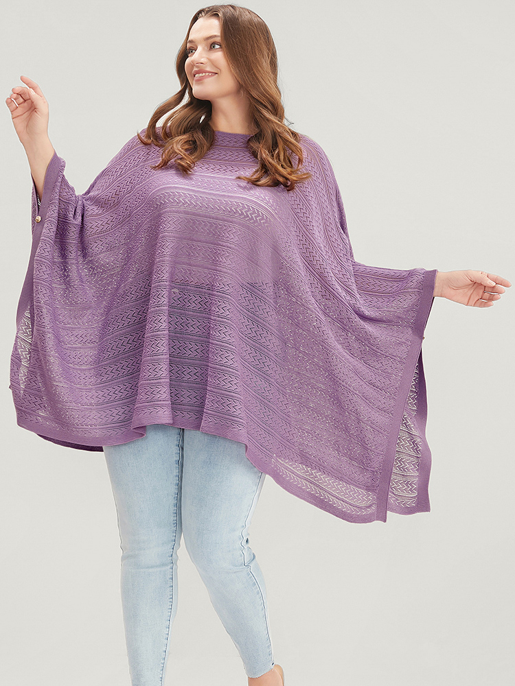 Plain Asymmetrical Hem Dolman Sleeve Knit Top BloomChic 