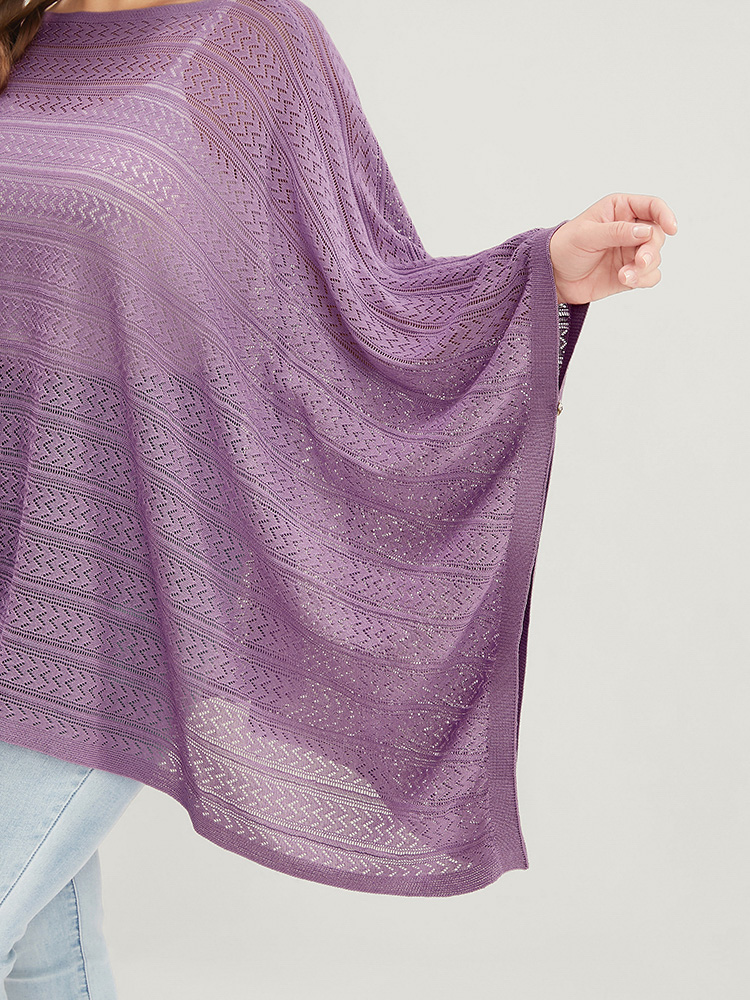 Plain Asymmetrical Hem Dolman Sleeve Knit Top BloomChic 