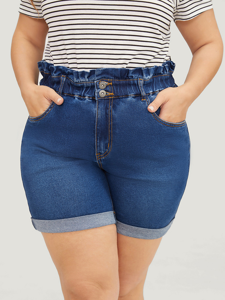 Plus Size Women Dailywear High stretch Skinny Medium Wash Casual Jeans BloomChic 