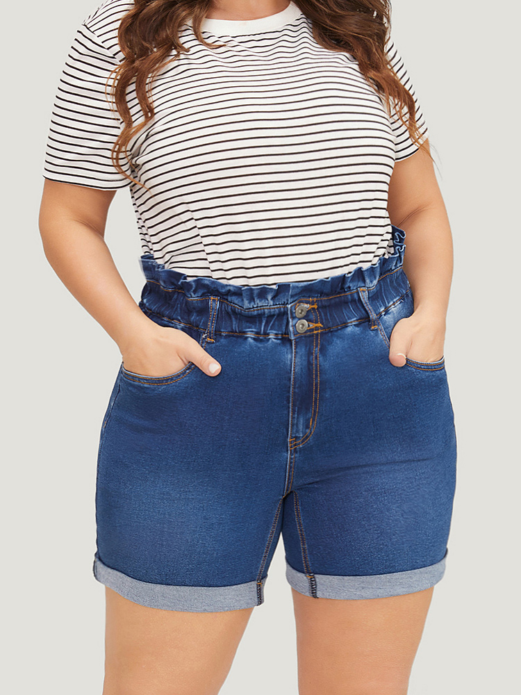 Plus Size Women Dailywear High stretch Skinny Medium Wash Casual Jeans BloomChic 