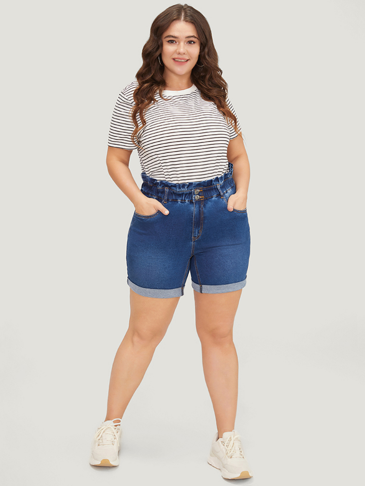 Plus Size Women Dailywear High stretch Skinny Medium Wash Casual Jeans BloomChic 