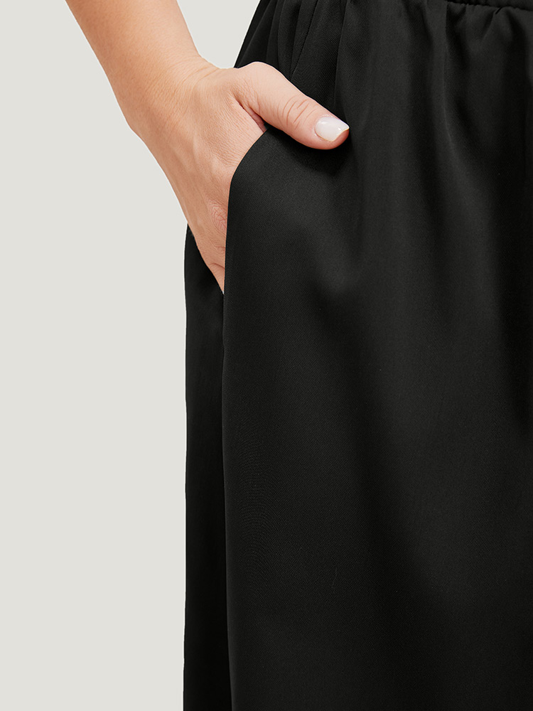 Plus Size Women Dailywear Plain Casual Skirts BloomChic 