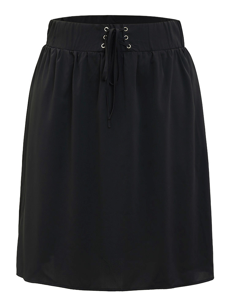 Plus Size Women Dailywear Plain Casual Skirts BloomChic 