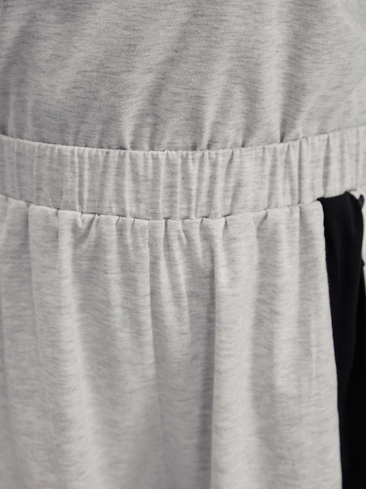 Contrast Patchwork Elastic Waist Sleep Shorts BloomChic 