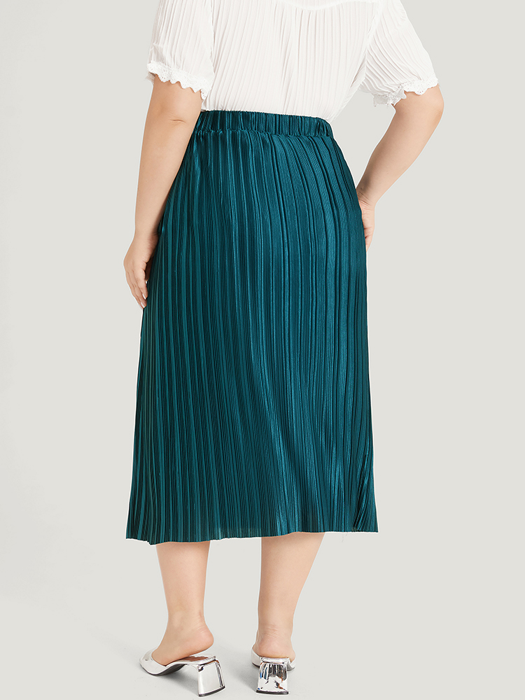 Plus Size Women Work Plain Office Skirts BloomChic 