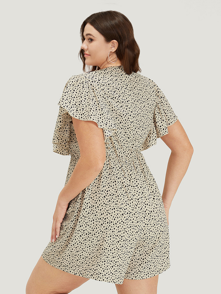 Plus Size Women Dailywear Leopard Pocket Regular Pocket Elegant Jumpsuits BloomChic 