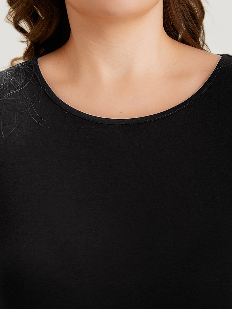 Solid Guipure Lace Cut Out Sleep Top BloomChic 