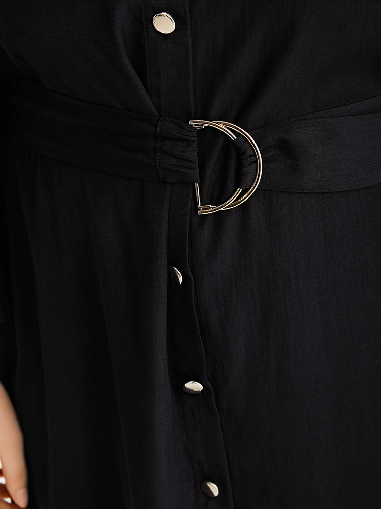 Plus Size Women Dailywear Plain Plain Casual Coats BloomChic 